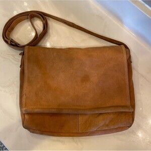 Mediterranean Trading Co Bag Genuine Leather Crossbody Purse Boho Peasant Look